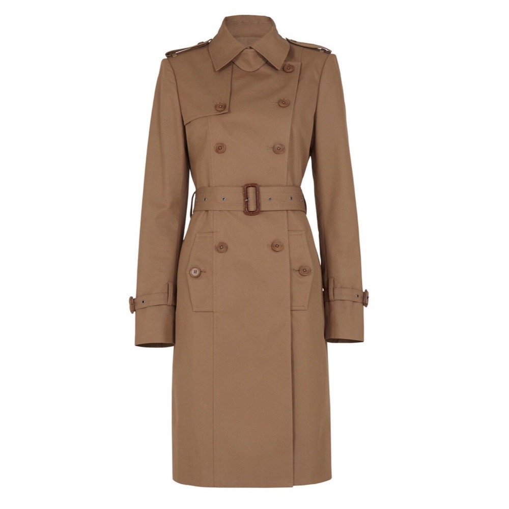 BCBG Kingston Trench Coat in Light Jute Beige